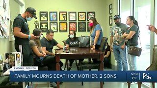 Family mourns death of mother, 2 sons