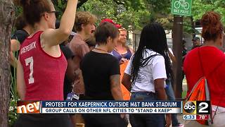 Group protests NFL, supports Kaepernick ahead of Ravens home opener