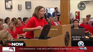 Martin County parents voicing their support for teachers