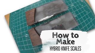 How to make hybrid knife scales with walnut and epoxy
