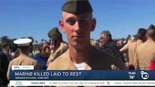 Marine killed laid to rest