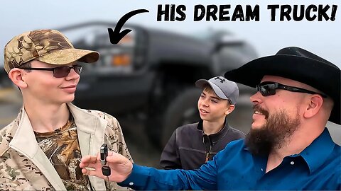 He had NO IDEA! | SURPRISED With His Dream Truck!