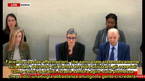 Francesca Albanese, relatore speciale dell'ONU, accusa Israele di atti di genocidio.
