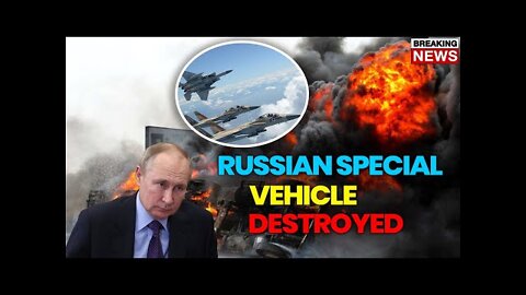 15 MUNTINES AGO! Ukraine Exploded Russian Special Vehicle!