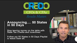 Announcing... 50 States in 50 Days - State Tax Credits and Incentives