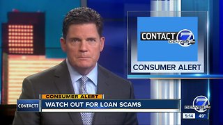 Watch out for loan scams