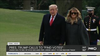 President Trump calls to find votes