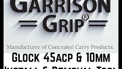 Garrison Grip Base Plate and Grip Extension Removal and Installation Tool for Glock 45ACP and 10MM