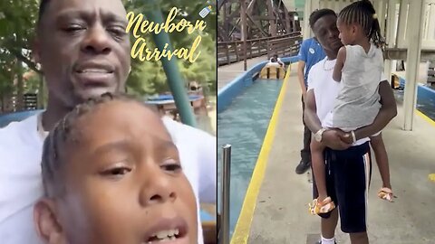 Boosie Has An Emotional Moment With Daughter Laila Who Fears The Water Ride! 😌