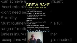 Drew Baye. If train intensely:-sets last 60 to 90 seconds -move quickly between exercises