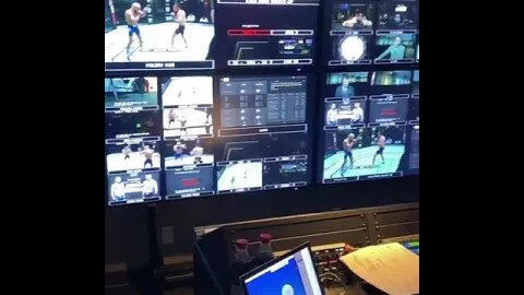 The UFC APEX control room where the magic happens from walkout songs to slo mo replays