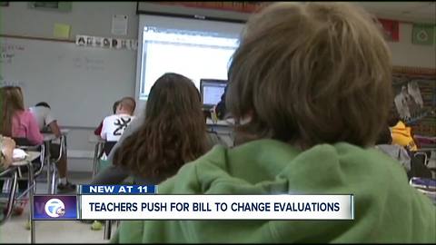 Teachers push for bill to change standardized testing evaluations