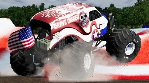 20 Truck Star Spangled 2022 Freestyle BeamNG Drive Monster Jam