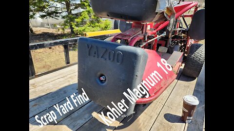 Yazoo Mower with Kohler Magnum 18 - Scrap Yard Find