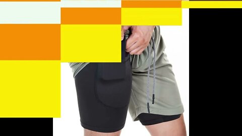 Fitness Shorts With Secure Mobile Pocket