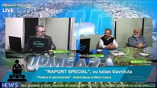 LIVE - TV NEWS BUZAU – “RAPORT SPECIAL", cu Gavriluta Iulian. "Politica si administratie" - Andre…