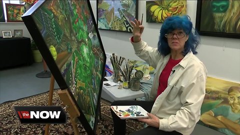 Artist's love of color and Buffalo is revealed in her work