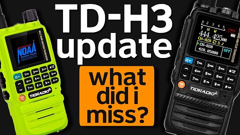 TidRadio TD-H3 Follow-Up & More Info