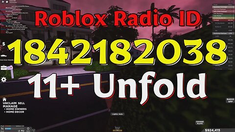 Unfold Roblox Radio Codes/IDs