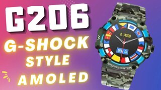 G206 Smartwatch Amoled, Gshock Style