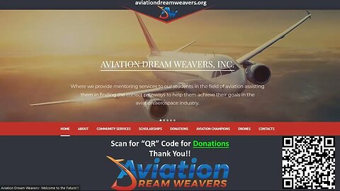 Aviation Dream Weavers (ADW) Donation Promotion Video with Mr. Ozzie Ross, CEO/Founder.