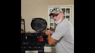 Two Eggs for Tuesday Breakfast Chat, or is it PORK CHOPS