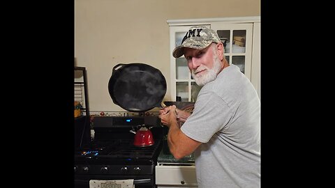 Two Eggs for Tuesday Breakfast Chat, or is it PORK CHOPS