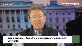 🔥🔥BREAKING Rand Paul Announces Conservative Alternative To Biden McCarthy Debt Limit Deal🧯🧯