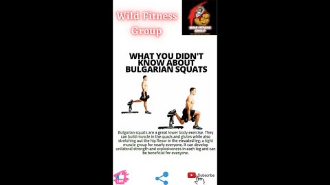 🔥What you didn't know about Bulgarian squats🔥#fitness🔥#wildfitnessgroup🔥#shorts🔥