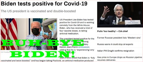 BIDEN CATCHES COVID WITH VACCINATION & DOUBLE BOOSTING~!