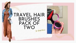 Travel hair brushes pack of two review