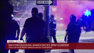 Mayor Duggan on protests: "Detroit police did a beautiful job in protecting our city"