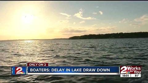 Grand Lake boaters welcome delayed lake draw down