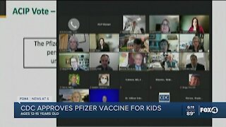 CDC now recommends Pfizer COVID-19 vaccine for everyone 12 years old and up