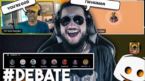 Atheist VS Theist DEBATE Kingsithis PartyPigion vs The Texan Operator And Redeemed Christian