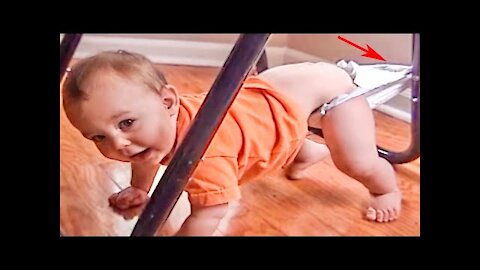 Try Not To Laugh With Naughty Baby Moments