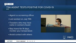 TSA agent test positive for COVID-19