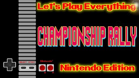 Let's Play Everything: Championship Rally