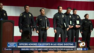 Officers honored for bravery during Las Vegas Shooting