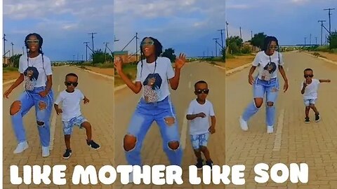mother and son doing Amapiano challenge 🔥 #trending #viral #amapiano #mother #song