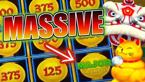 MASSIVE MAJOR JACKPOT!! HIGH LIMIT HAPPY LANTERN SLOT MACHINE IN LAS VEGAS CASINO