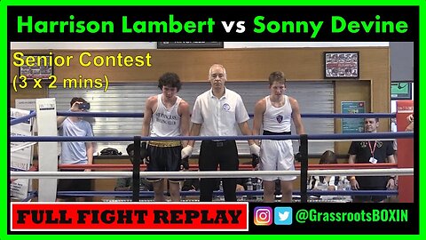 Harrison Lambert vs Sonny Devine Senior Contest - Guildford Amateur Boxing Tournament (10/09/23)