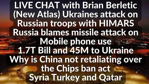 Live Chat with Brian Berletic: New year predictions and Ukraine's attack with HIMARS