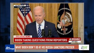 President Biden said that nobody expected sanctions to prevent anything from happening