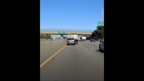 Tailgating A Truck Instant Karma #dashcam