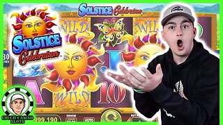 FREE GAMES HIT ON CASINO SLOT MACHINE SOLSTICE CELEBRATION!!