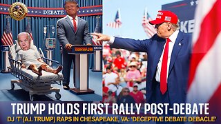 "Deceptive Debate Debacle": TRUMP RAPS NEW SONG AT CHESAPEAKE RALLY!