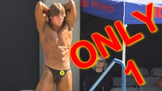 Lone Teen Competes at Muscle Beach