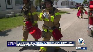 Deputies hospitalized after HAZMAT situation at Palm Beach County mobile home park
