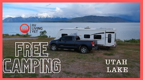 UTAH LAKE FREE CAMPING - Great View Boondocking Location